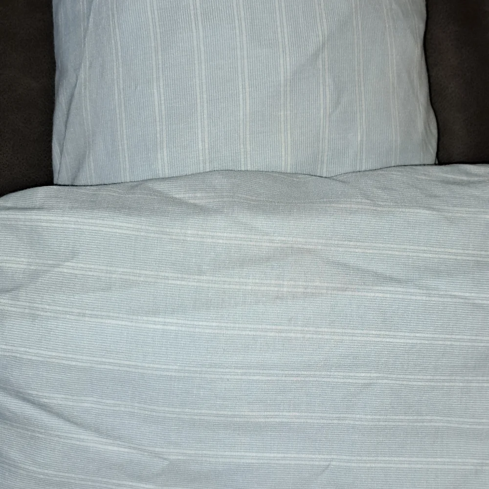 Tommy Hilfiger Twin Sheet Set Blue And White Flat & Fitted TH Bedding Great Cond